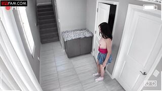 Stepdaughter Caught Masturbating Wants Stepdad's Big Dick