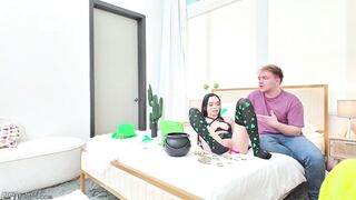 Selina's St Patrick's Day Stepbro Caught Masturbating On Cam