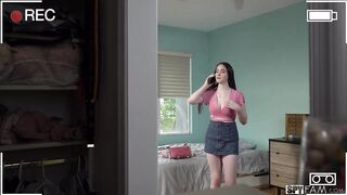 Stepbro Caught Masturbating While Spying On Stepmom