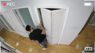 Stepbro Caught Masturbating While Spying On Stepmom