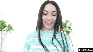 Mia River Takes a Big Cock Slowly