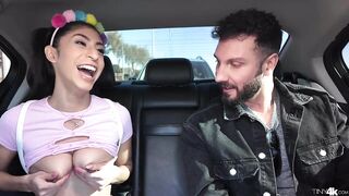 Rideshare Blowjob With Stranger En Route To Her Place