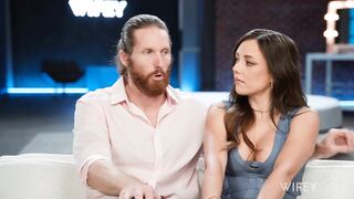 Rebecca's Manhandled By BBC Stud While Alex Watches