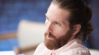 Rebecca's Manhandled By BBC Stud While Alex Watches