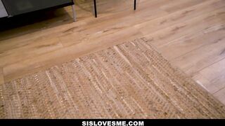 Stepbro's Threesome Surprise Jewelz and Natalie Share His Cock