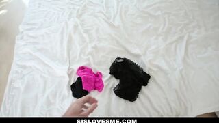 Stepmbro Masturbates Watching Stepsis Sleep, Gets Blowjob