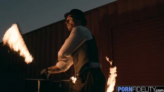 Michael Fucks Bridgette's Mouth Tits Pussy at Festival