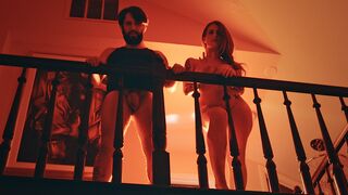 Sleep Depraved Husband Fucks Wife for Rest in Haunted House