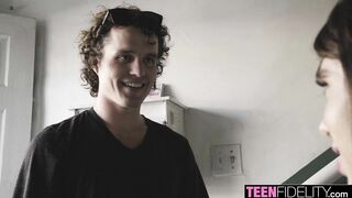 Joseline's Morning Cock Hunt Ends in Stairwell Fuck