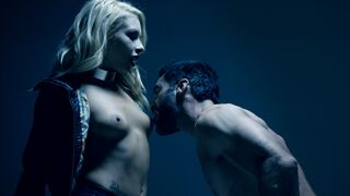 Vampire Tames Werewolf Pet Licking Her Cunt and Sucking His Cock