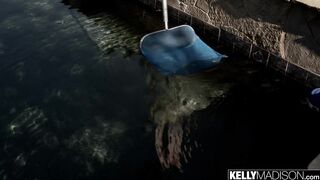 Pool Guy Gets Paid With Cream Pie