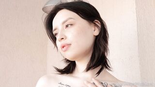 Karolina Geiman's Solo Delight: Shaved Nude Play