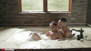 Nickey Huntsman's Day of Pleasure with Milan in Hot Bath and Bed