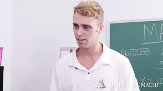 Blonde MILF India Summer Surprised by Jock's Huge Cock