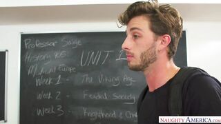 Professor Silvia Saige Teaches History with Her Mouth