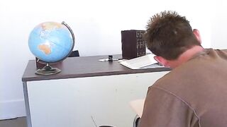 Charlee Chase fucking in the classroom with her blue eyes