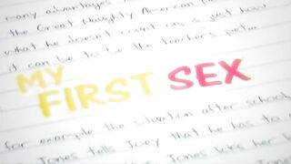 Carmella Bing fucking in the desk with her outie pussy