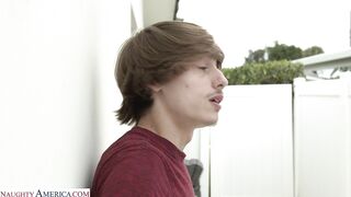 Sexy blonde Daisy LaVoy fucks her friend's brother with sweet payback