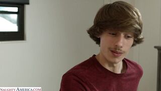 Sexy blonde Daisy LaVoy fucks her friend's brother with sweet payback