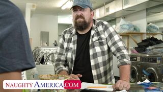 Petite co-ed, Gia OhMy, used to bully Diego but now she want's to fuck him