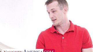 Natural Redhead Arietta Adams fucks friend's bro to make ex mad