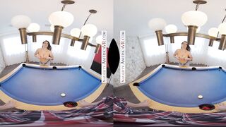 Indica Flower gets naughty on the pool table with her friend's brother