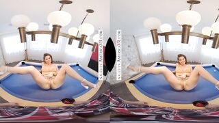 Indica Flower gets naughty on the pool table with her friend's brother