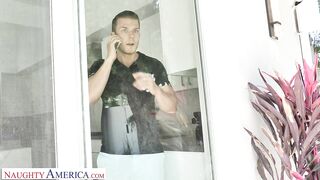 Sheila Smith fucks after a dip in the pool