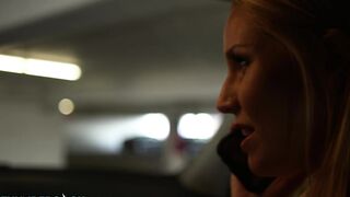 Vanessa Cage fucks the debt collector