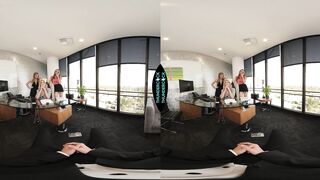 The boss, Kenzie Anne, wants some of that Thundercock her employees, Natalia Nix and Octavia Red, have been getting