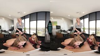 The boss, Kenzie Anne, wants some of that Thundercock her employees, Natalia Nix and Octavia Red, have been getting