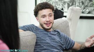 Busty MILF Reagan Foxx fucks son's bully to get him to stop