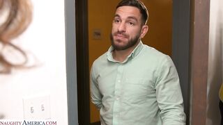 Richelle Ryan is a married woman who is not getting pleased by her husband, so she seeks cock elsewhere