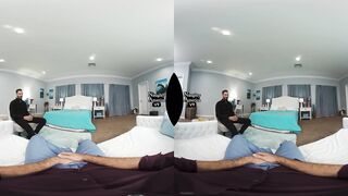 A VR Porn threesome with Britney Light and your best pal