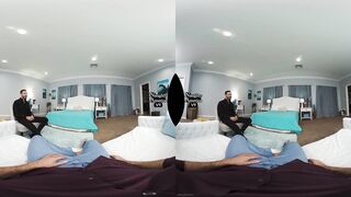 A VR Porn threesome with Britney Light and your best pal