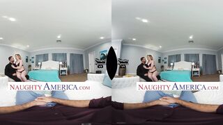A VR Porn threesome with Britney Light and your best pal