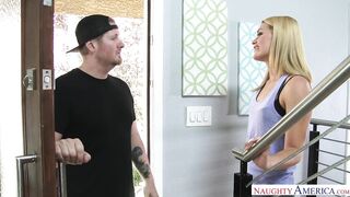 Abby Cross fucking in the bed with her small tits