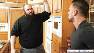 Audrey Bitoni fucking in the hallway with her big tits