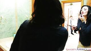 Scarlet LaVey fucking in the bed with her tattoos