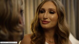 Worshipping Skylar Snow's Massive Natural Tits in Lingerie