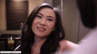 Kimmy Kimm Roleplays Wife, Fan Cums on Her Face During Work Reward