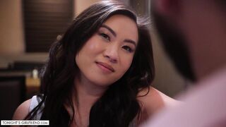 Kimmy Kimm Roleplays Wife, Fan Cums on Her Face During Work Reward