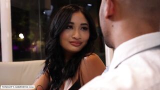 Avery Black Delivers Sloppy Blowjob & Wet Pussy for Lucky Fan