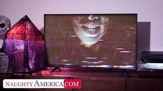 Callie Black spends Halloween night fucking her friend's big cocked boyfriend