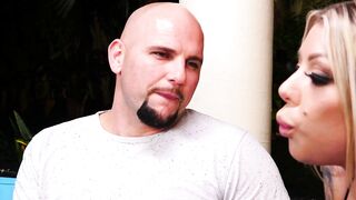 Karma Rx fucking in the backyard with her tits