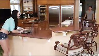 Alexis Grace fucking in the chair with her tattoos