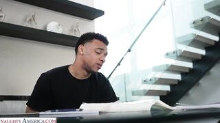 Lawson dreams of sticking his big black cock in Gigi Dior's sweet little pussy