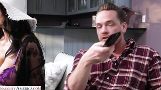 Sexy Brunette Reagan Foxx is your wet dream fuck doll