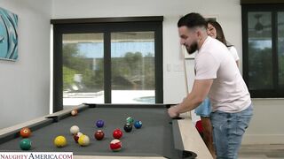 Peter can only fuck the exotic Sasha Pearl in his wild, naughty dreams