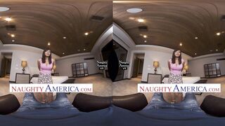 Ella Knox knocks you down with her big knockers in VR porn